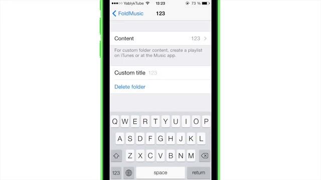 Как создавать папки с музыкой на рабочем столе iPhone или iPad с iOS 7 с твиком FoldMusic смотреть онлайн