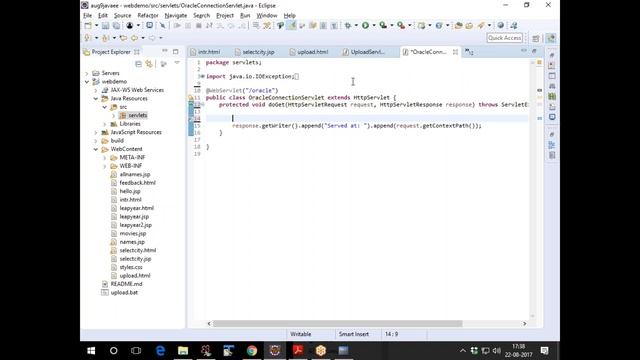 Oracle Database 11g XE + JDBC + Servlets смотреть онлайн