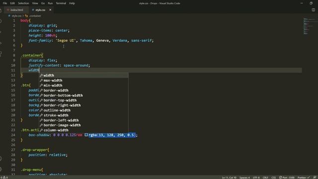How to create drop down, drop up, drop left and drop right menus using HTML, CSS & JS| Project 5/10 смотреть онлайн