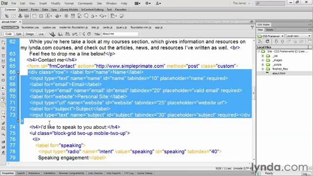 26. Создание макета на основе сетки. Вложенные сетки смотреть онлайн