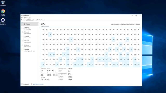 Crushing Cinebench V4 with 224 Threads and 4 Intel Xeon Platinum 8180 CPUs смотреть онлайн