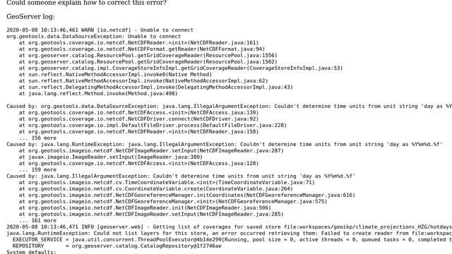 GIS: GeoServer NetCDF store error (2 Solutions!!) смотреть онлайн