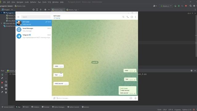 Ботостроение Telegram. Хэндлеры и апдейты. Pyrogram - полное руководство по ботам и юзерботам. смотреть онлайн