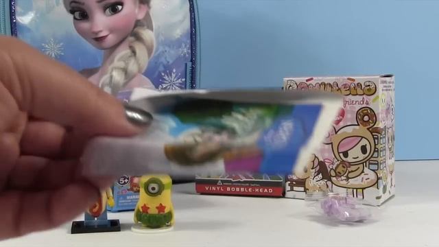 Disney Frozen Surprise Lunchbox With Surprise Eggs Shopkins Tokidoki Opening | PSToyReviews смотреть онлайн