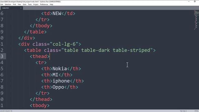 Bootstrap Table Classes Tutorial in Hindi | Table in Bootstrap | Bootstrap Full Course | Class#21 смотреть онлайн