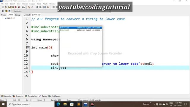 C++ program to convert a string to a lower case !! Cpp program to convert a string to a lower case смотреть онлайн