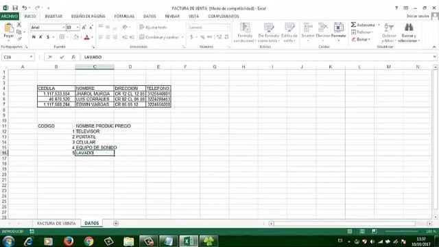 factura de venta excel смотреть онлайн