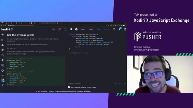 Kodiri X JavaScript Exchange - Live - August 2020 смотреть онлайн