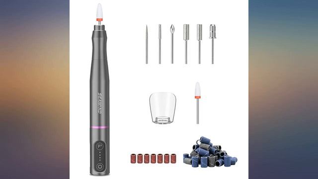 Electric Cordless Nail Drill Machine,Professional Nail File Set for Manicure review смотреть онлайн