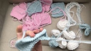 Ушки для комбинезона. Ушки вязаные. Ушки медвежьи