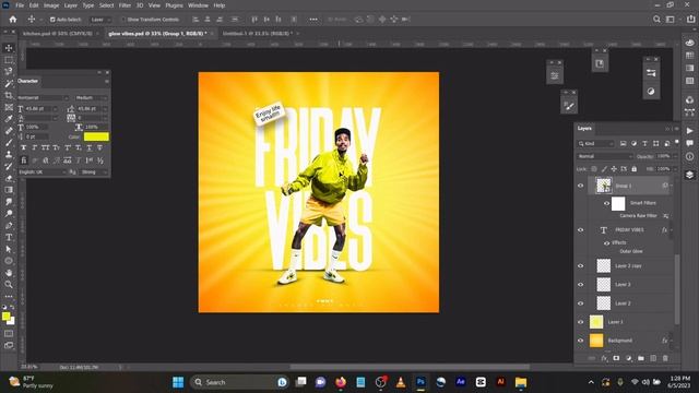 How to Design a trendy Social Media ads,advert, Poster or Flyer I Photoshop + FREE PSD смотреть онлайн