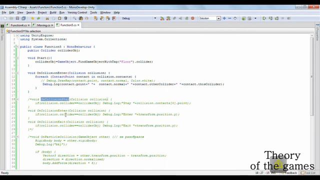 5 Точки столкновения (Functions)