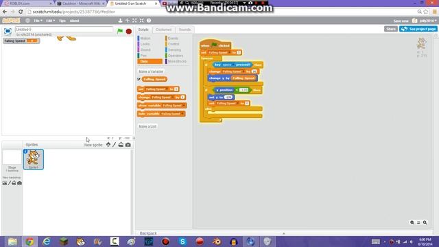 Scratch #1 How to make The sprite in scratch jump смотреть онлайн