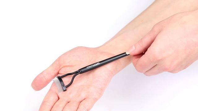 Металлическая расческа для разделения и подкручивания ресниц MaXmaR MB-154