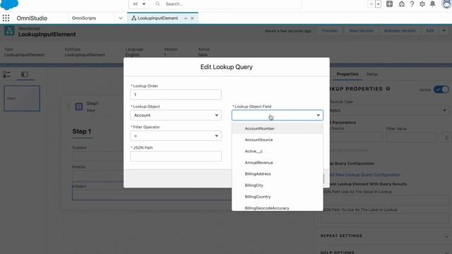 OmniStudio: OmniScript - Lookup Input Element #24 | 0to1Code смотреть онлайн