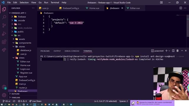 #22 (Preview GRATIS) - Vue 3 + AntDesign + Firebase 9 (2022) смотреть онлайн