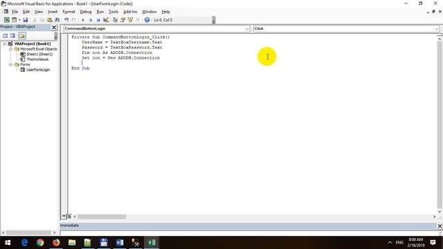 Create Login Form with VBA and SQL Server Database in Excel 2019 смотреть онлайн