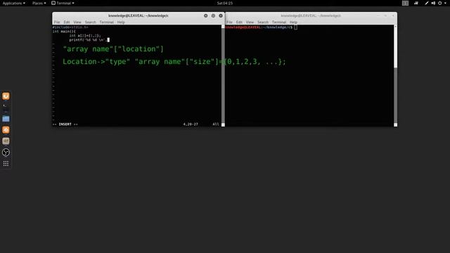 C Programming array tutorial in Linux смотреть онлайн