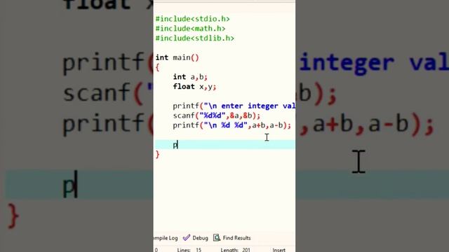 Adding and subtracting two values integer type & float type ?? in c programming language ?? смотреть онлайн