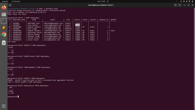 Aggregate functions in postgresql смотреть онлайн