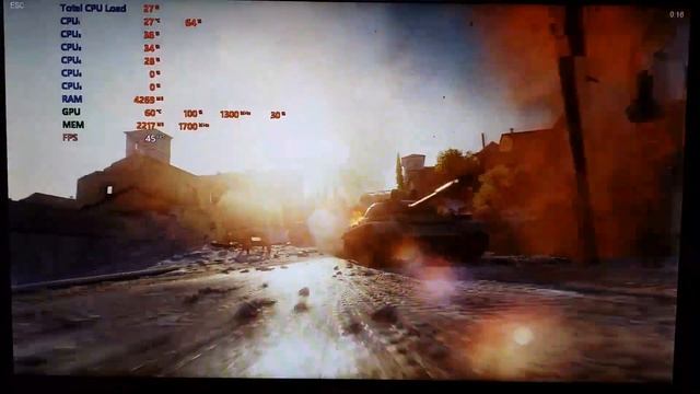 XFX Radeon RX 560 4GB GDDR5 running World Of Tanks Benchmark @ Ultra @ Full HD смотреть онлайн