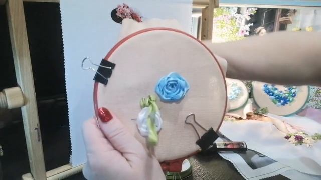 М. К. Вышивка лентами "Роза паутинка". 2часть. смотреть онлайн