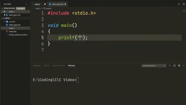 C Series - Video 2 - Data Types and Format Specifiers смотреть онлайн