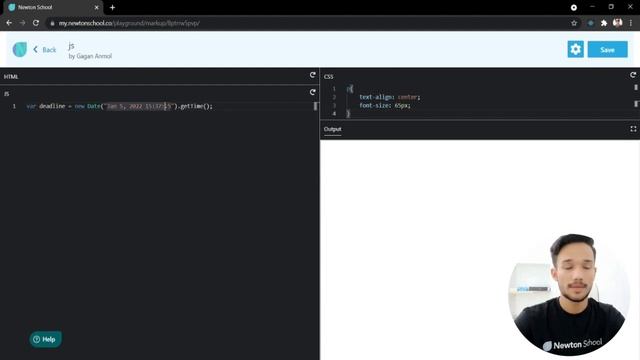 #13 | How to Create a Countdown Timer in JavaScript | JavaScript Projects | Newton School | Gagan смотреть онлайн