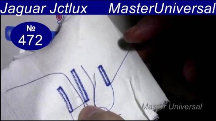 Проверка швейной машины после ремонта на разных материалах, регулировка кромки петли. Видео № 472.