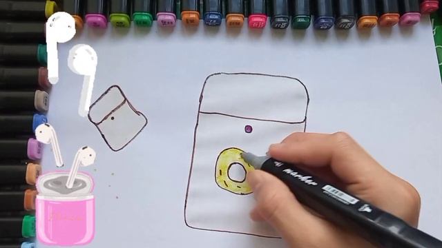 Drawing for children airpods | Как можно нарисовать наушники. смотреть онлайн