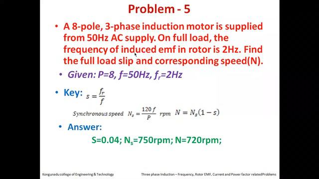 Numerical on 3 phase Induction Motor смотреть онлайн