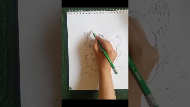 Halloween Creepy Drawing Idea|How to draw halloween Pumpkin| Crafter life смотреть онлайн