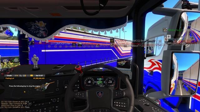 Convoy ETS2MCG - SanRen - G.T.R смотреть онлайн