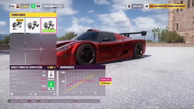 Ferrari F50 GT Mejores Autos Para Goliath FORZA HORIZON 5. смотреть онлайн