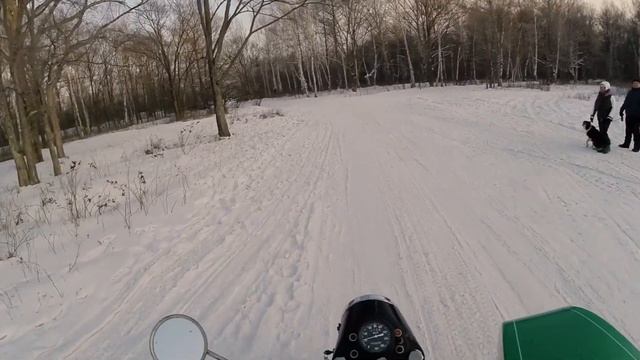 Мотоцикл Урал зимой в -20°C смотреть онлайн