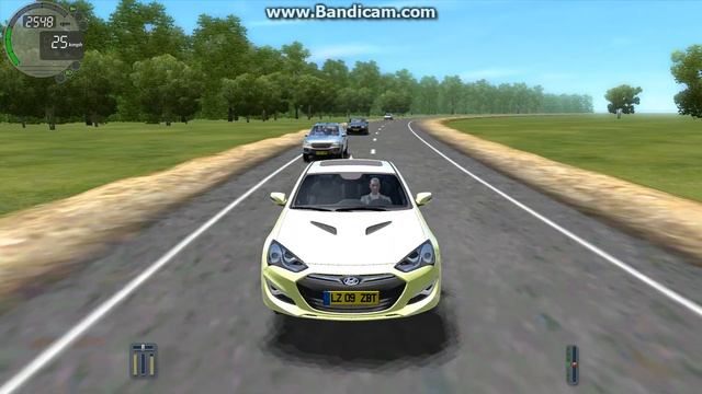 Hyundai Genesis Coupe - City Car Driving 1.5.0 (G27) смотреть онлайн