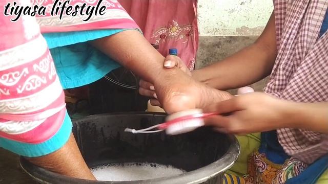 pedicure at home//pedicure at home with natural products??||#viral#dailyvlog#pedicure#skincare смотреть онлайн