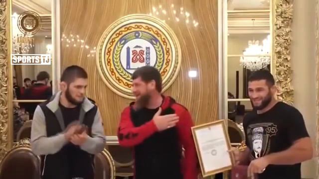 Встреча Рамзан Кадырова с хабибом Нурмагомедов смотреть онлайн