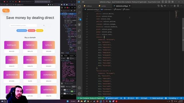 Generate Random Gradient Cards in TailwindCSS смотреть онлайн