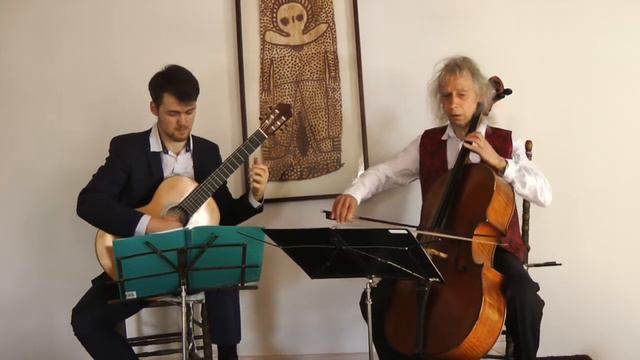 Bach Arioso from Cantata BWV 156 / Cello & Guitar Duo смотреть онлайн