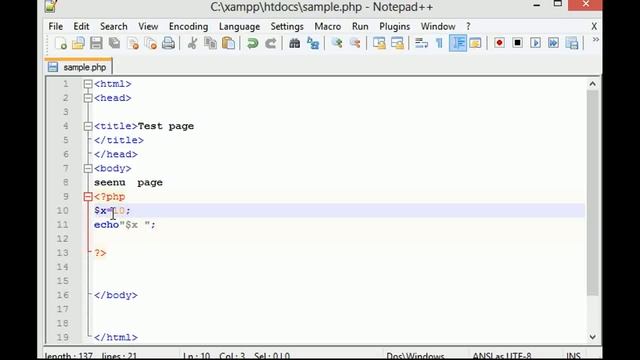 PHP Tutorials in Tamil 6 Variables смотреть онлайн