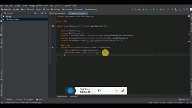 How to Retrive Webview URL from FIrebase Realtime Database смотреть онлайн