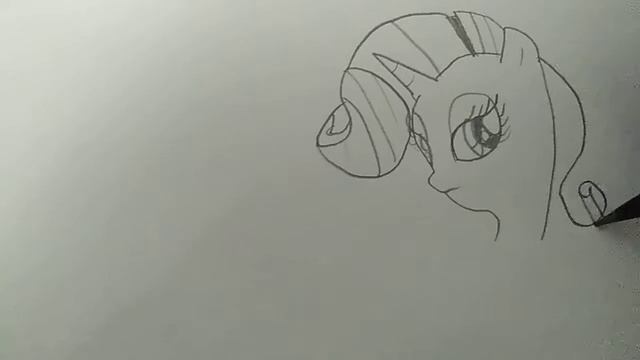 My little pony урок #1 Как нарисовать пони-единорога Рарити. смотреть онлайн