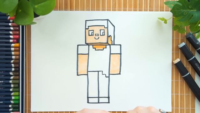 How To Draw Steve From Minecraft (Easy For Beginners) смотреть онлайн