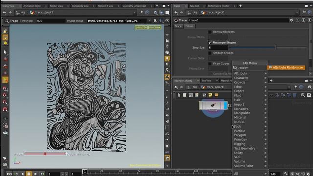 BLENDERSUSHI / VERSUS Houdini Tracing Image Blender (BSVS007) смотреть онлайн