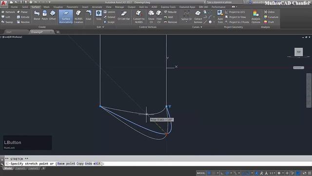 Autocad Tutorial How To Use Network Surface Command смотреть онлайн