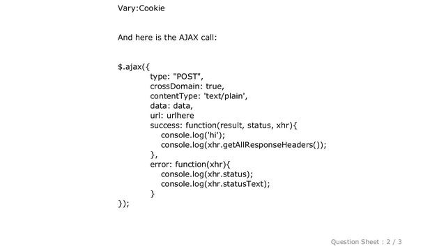 jQuery : Set-Cookie header not setting cookie in Chrome смотреть онлайн