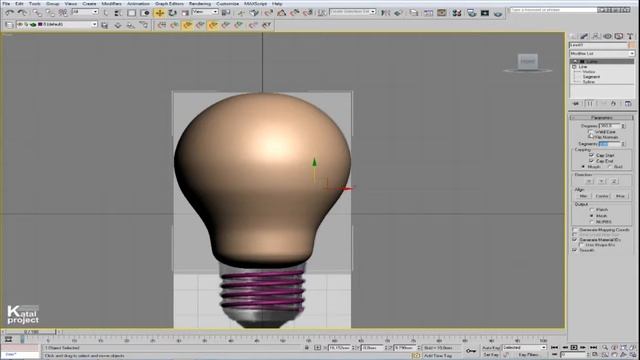 3ds Max 2009. Моделирование и визуализация лампочки накаливания *KatalProject* смотреть онлайн