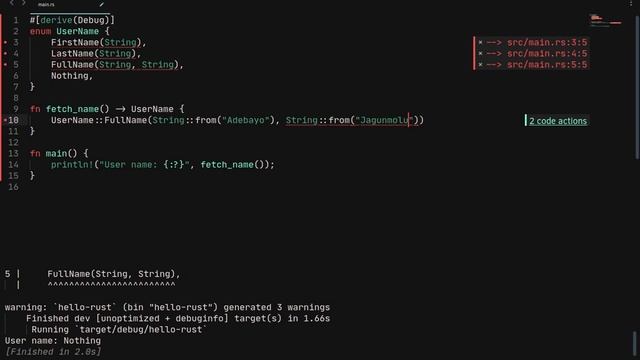 8. Enums | Rust Programming language tutorial смотреть онлайн