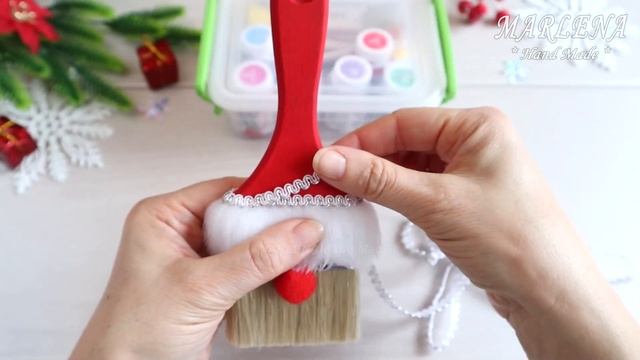 ? Удивительные ГНОМЫ ? Санта КЛАУС из кисти! Легко и просто! смотреть онлайн